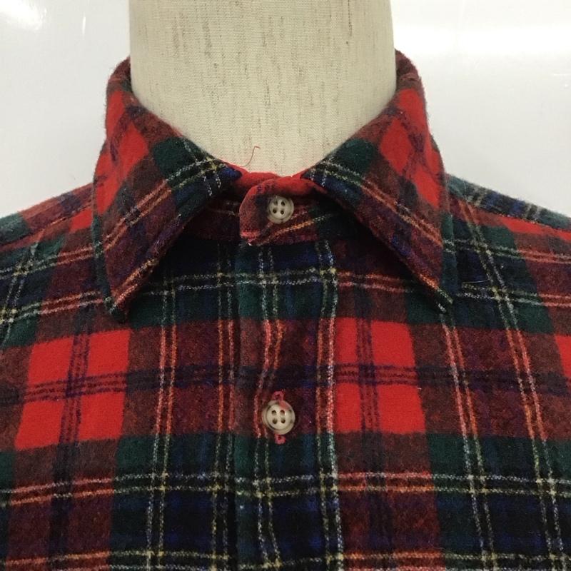 ペンドルトン PENDLETON シャツ、ブラウス 長袖 長袖シャツ カラーシャツ ポケットシャツ 長袖カットソー 70s M チェック マルチカラー / マルチカラー / メンズ USED 古着 中古 10106826