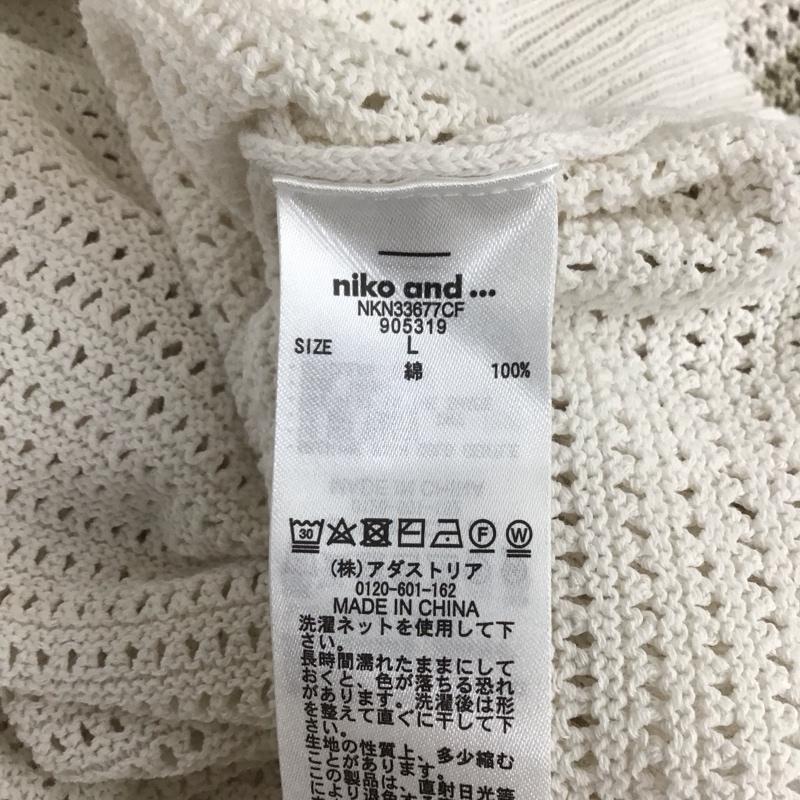 ニコアンド niko and... ポロシャツ 半袖 NKN33677CF L 無地 マルチカラー / マルチカラー / レディース USED 古着 中古 10109105