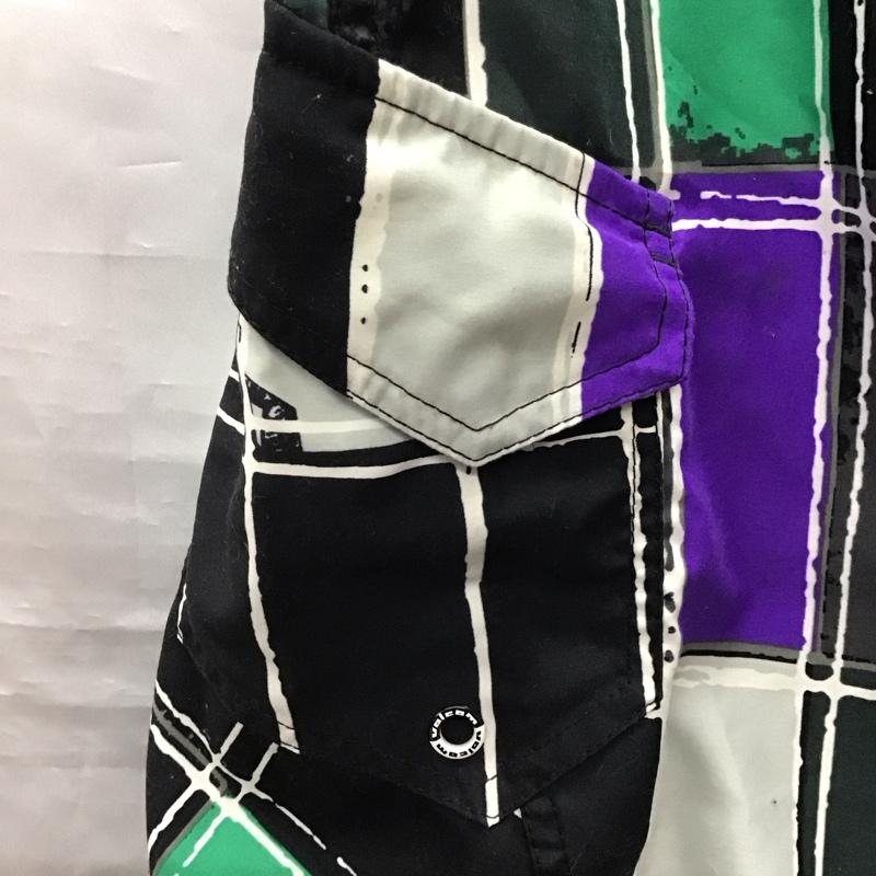 ボルコム VOLCOM パンツ ショートパンツ サーフショーツ スイムパンツ 32 総柄 マルチカラー / マルチカラー /  メンズ USED 古着 中古 10122599