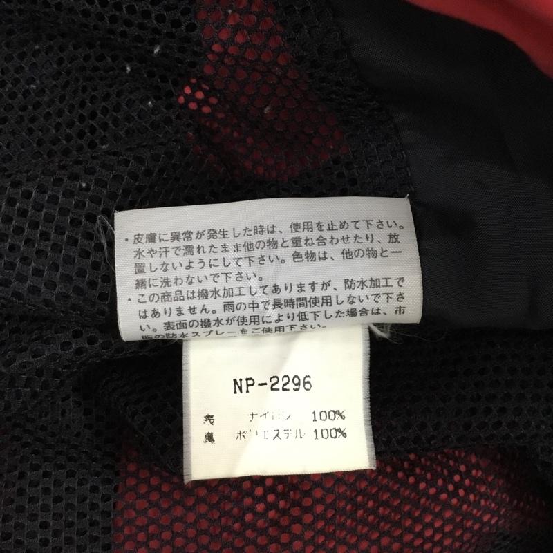 ザノースフェイス THE NORTH FACE ジャケット、上着 ジャケット、ブレザー NP-2296 ナイロンジャケット M ロゴ、文字 黒 / ブラック / X 赤 / レッド / メンズ USED 古着 中古 10111359