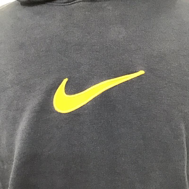 ナイキ NIKE パーカー 長袖 長袖パーカー フード付きパーカー プリントスウェット トレーナー ロゴ、文字 紺 / ネイビー / メンズ USED 古着 中古 10112815