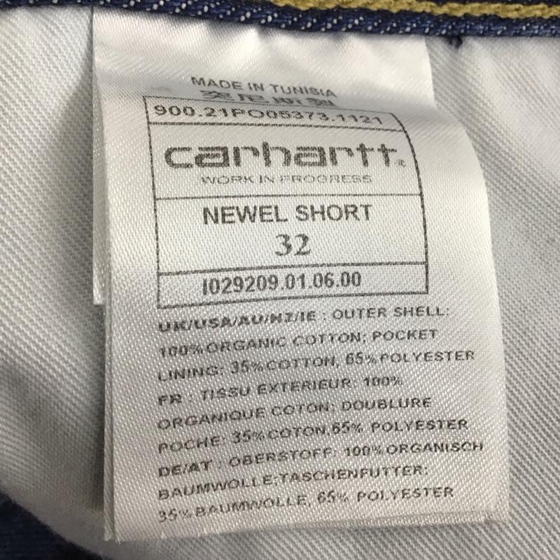 カーハート Carhartt パンツ ショートパンツ デニムショートパンツ 32インチ 無地 インディゴ / インディゴ / メンズ USED 古着 中古 10117181
