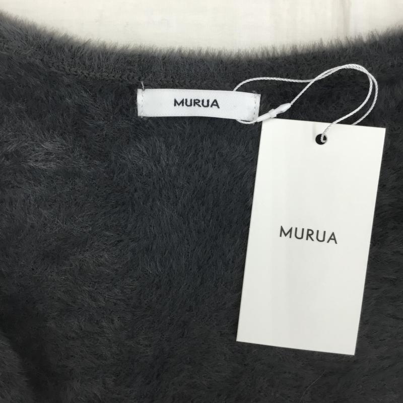 ムルーア MURUA アンサンブルニット 半袖 FREE 無地 チャコールグレー / チャコールグレー / レディース USED 古着 中古 10136772