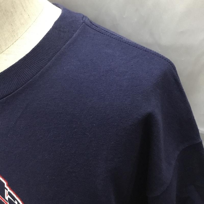古着 USED Tシャツ 半袖 半袖カットソー プリントTシャツ クルーネックカットソー 古着 L プリント 紺 / ネイビー /  メンズ USED 古着 中古 10108725
