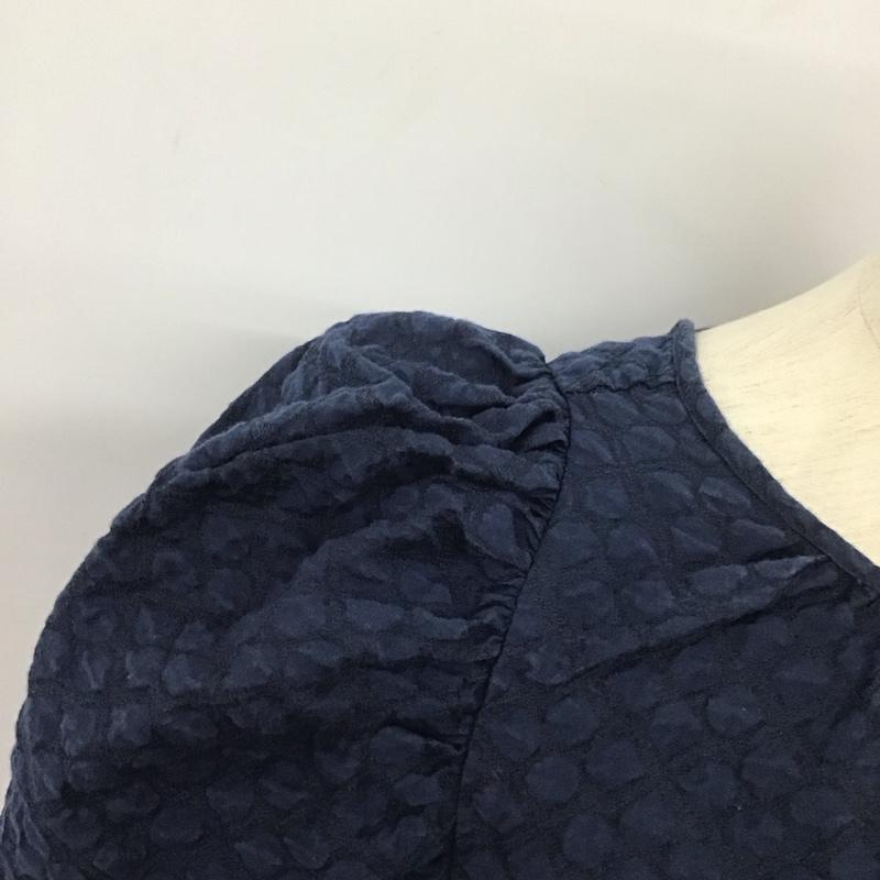 ザラ ZARA セットアップ セットアップ パフスリーブトップス ボリュームスカート M 無地 紺 / ネイビー / レディース USED 古着 中古 10138680