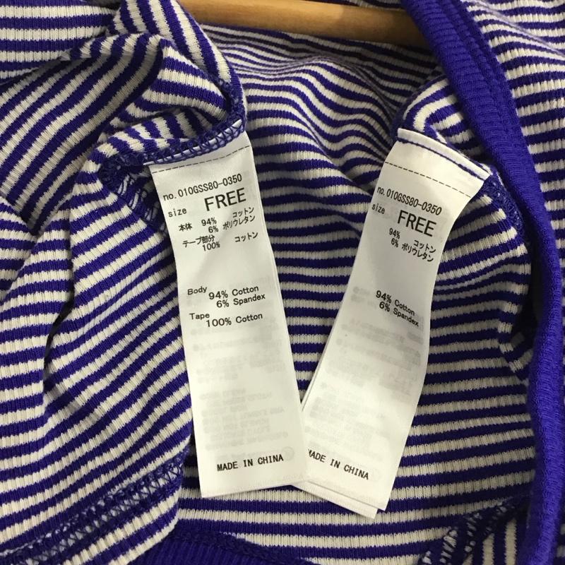 マウジー MOUSSY アンサンブルニット 長袖 010GSS80-0350 BOLERO AND CAMI SET FREE ボーダー柄 マルチカラー / マルチカラー / レディース USED 古着 中古 10144022