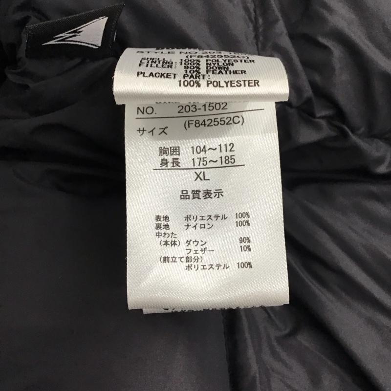 ファーストダウン FIRST DOWN ジャケット、上着 ダウンジャケット 203-1502 ダウンジャケット アウター ジップアップジャケット XL ロゴ、文字 黒 / ブラック / メンズ USED 古着 中古 10119993