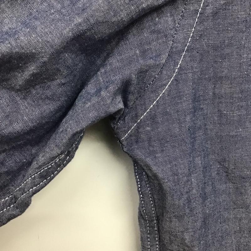 バーバリーブラックレーベル BURBERRY BLACK LABEL シャツ、ブラウス 長袖 D1M15-114-26 2 ワンポイント 青 / ブルー / メンズ USED 古着 中古 10139606