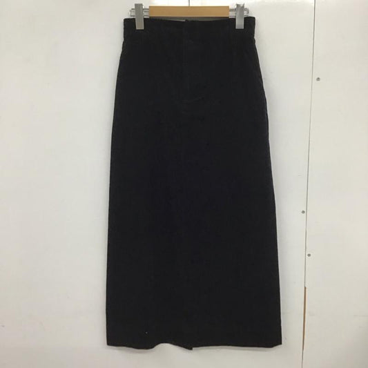 ローリーズファーム LOWRYS FARM スカート ロングスカート コーデュロイスカート M 無地 黒 / ブラック /  レディース USED 古着 中古 10133219