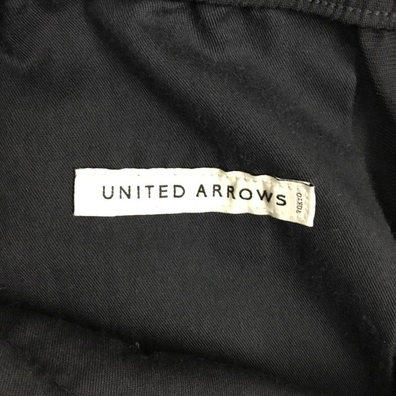 ユナイテッドアローズ UNITED ARROWS パンツ スラックス 1114-199-7683 ボトムス ワイドパンツ スラックス L 無地 黒 / ブラック / メンズ USED 古着 中古 10109426