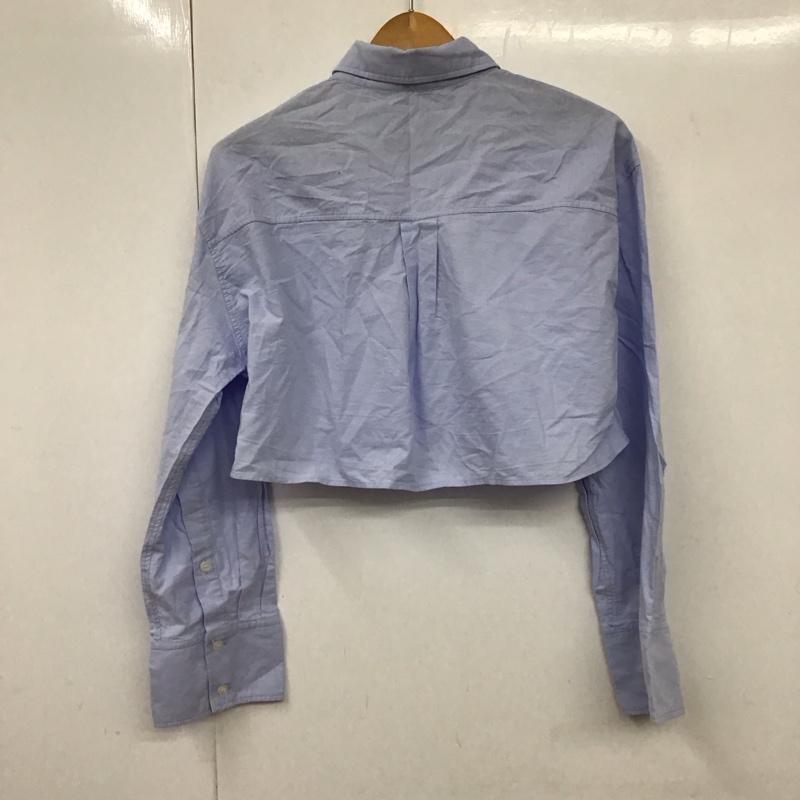 ザラ ZARA シャツ、ブラウス 長袖 S 無地 水色 / ライトブルー / レディース USED 古着 中古 10130816