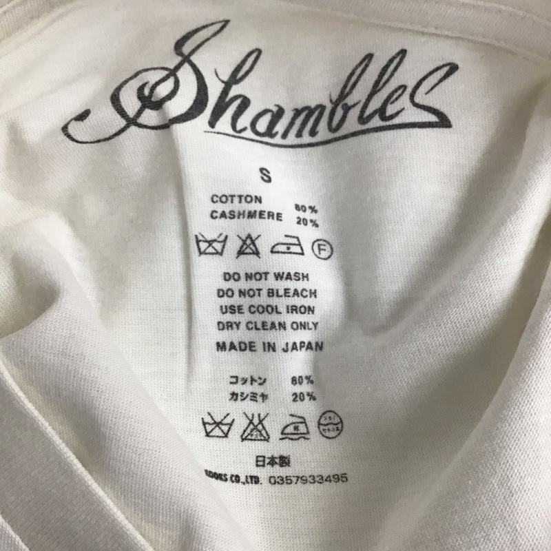ナンバーナイン NUMBER (N)INE カットソー 長袖 長袖カットソー 無地カットソー クルーネック S プリント 白 / ホワイト / メンズ USED 古着 中古 10137128