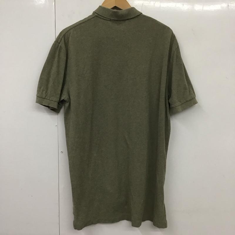 ポロバイラルフローレン Polo by RALPH LAUREN ポロシャツ 半袖 半袖ポロシャツ 半袖カットソー カラーシャツ M ロゴ、文字 カーキ / カーキ / メンズ USED 古着 中古 10131632