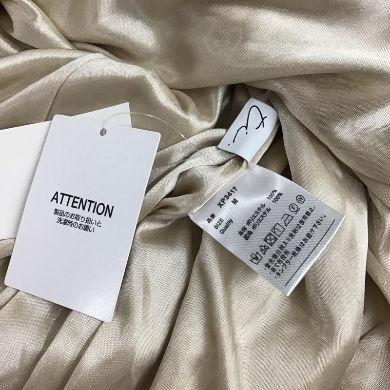 古着 USED ワンピース ロングスカート XP3417 半袖 タグ付き M 花柄 ベージュ / ベージュ / レディース USED 古着 中古 10115493
