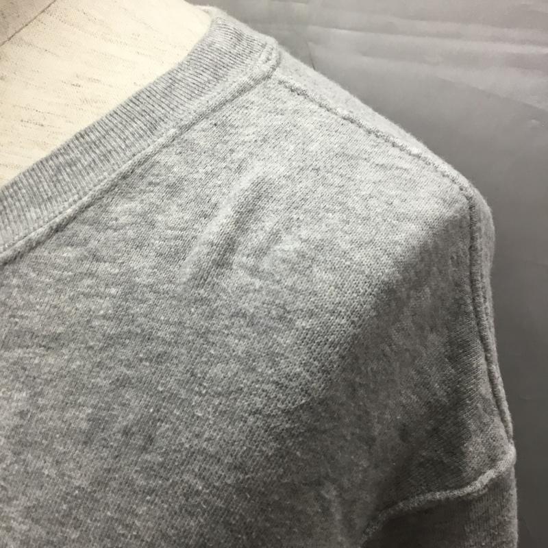 ラッセル RUSSELL トレーナー 長袖 112-00-0146 ビッグシルエット カレッジ プリント スウェット SHIPS別注 M ロゴ、文字 灰 / グレー / メンズ USED 古着 中古 10109671