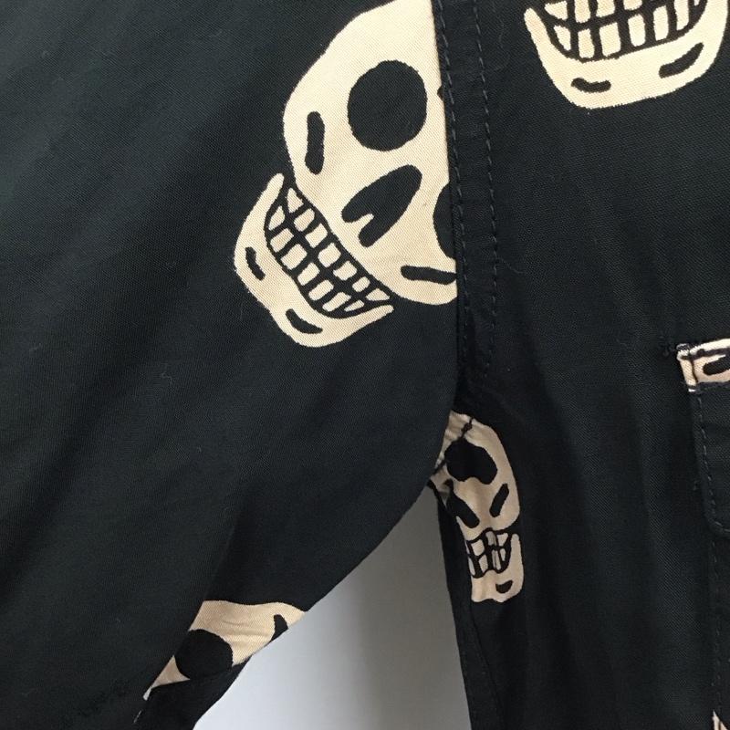 ヒステリックグラマー HYSTERIC GLAMOUR シャツ、ブラウス 長袖 長袖シャツ カラーシャツ ポケットシャツ 長袖カットソー プリントシャツ ロゴ、文字 黒 / ブラック /  メンズ USED 古着 中古 10112145