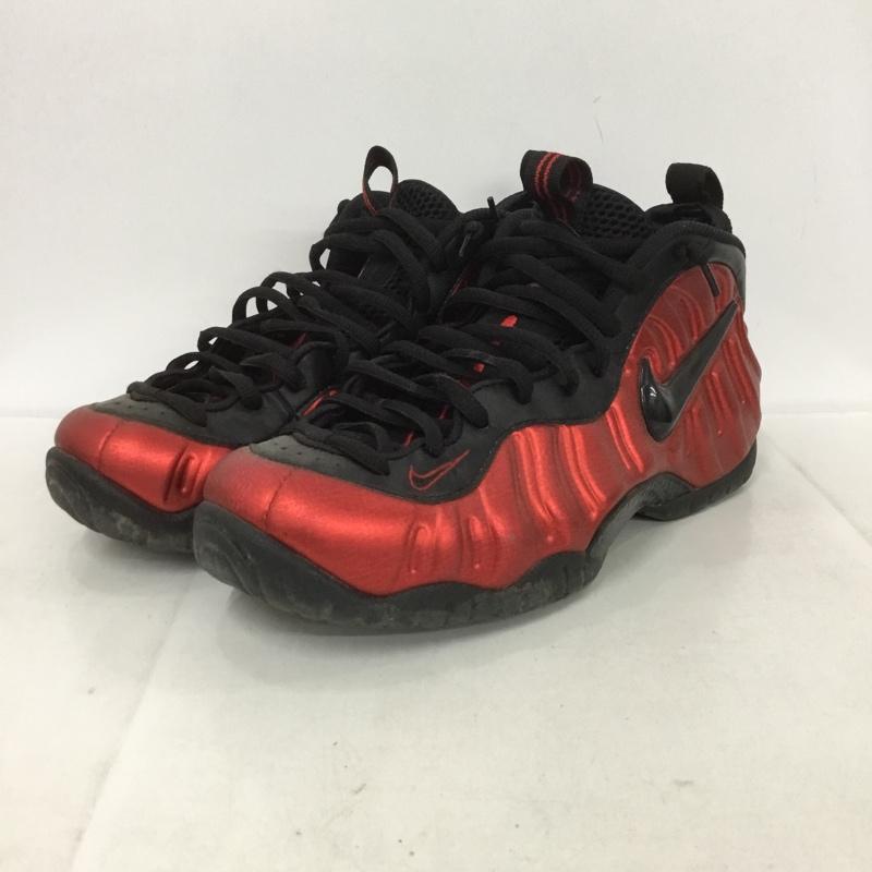 ナイキ NIKE スニーカー スニーカー 624041-604 AIR FOAMPOSITE PRO バスケットシューズ 28.5cm 28.5cm ロゴ、文字 赤 / レッド / X 黒 / ブラック / メンズ USED 古着 中古 10133280