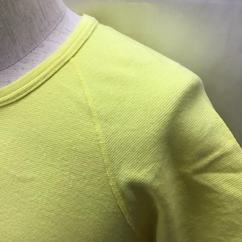 ハリウッドランチマーケット HOLLYWOOD RANCH MARKET Tシャツ 半袖 半袖カットソー 無地Tシャツ クルーネックカットソー 4 無地 黄 / イエロー /  メンズ USED 古着 中古 10113568