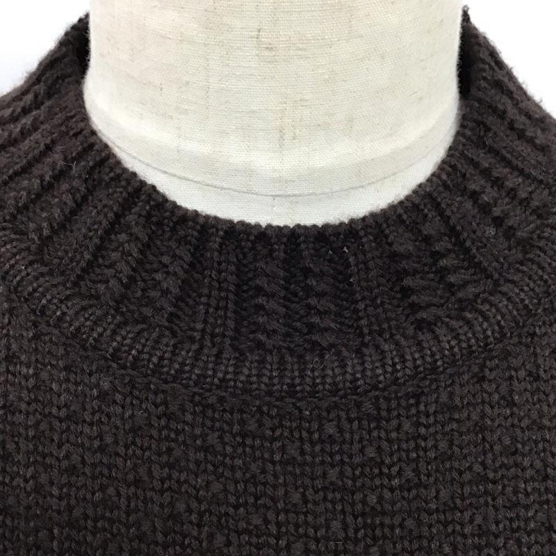 ポールスミス Paul Smith ニット、セーター 長袖 長袖ニットカットソー ニット セーター クルーネックニット M プリント 茶 / ブラウン / メンズ USED 古着 中古 10115382