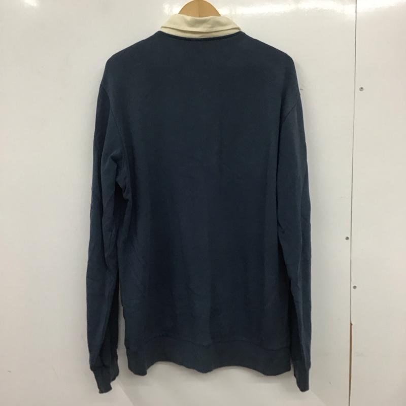 シュプリーム Supreme カットソー 長袖 16AW Rugbysweatshirt 長袖カットソー ポロシャツ L ロゴ、文字 紺 / ネイビー / メンズ USED 古着 中古 10134800
