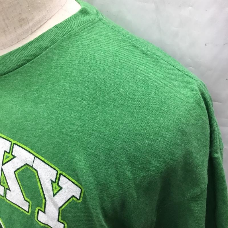 古着 USED Tシャツ 半袖 半袖カットソー プリントTシャツ クルーネックカットソー XL プリント 緑 / グリーン / メンズ USED 古着 中古 10106484