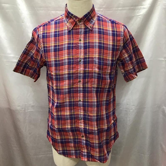 ニューヨーカー NEWYORKER シャツ、ブラウス 半袖 半袖シャツ カラーシャツ 半袖カットソー チェックシャツ M チェック マルチカラー / マルチカラー /  メンズ USED 古着 中古 10113213