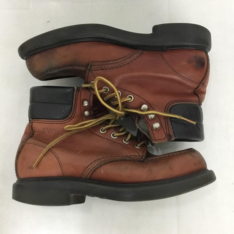 レッドウィング RED WING ブーツ ショートブーツ 8804 SUPER SOLE MOC-TOE 5.5D US:5.5 ロゴ、文字 茶 / ブラウン / レディース USED 古着 中古 10138479