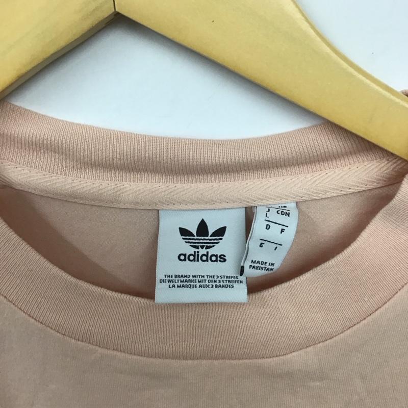 アディダス adidas タンクトップ タンクトップ ce5583 タンクトップ スポーツウェア ノースリーブカットソー L ロゴ、文字 桃 / ピンク / レディース USED 古着 中古 10129748
