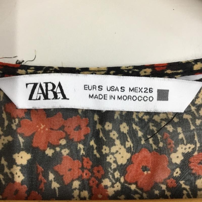 ザラ ZARA カットソー 長袖 S 総柄 マルチカラー / マルチカラー / レディース USED 古着 中古 10121967