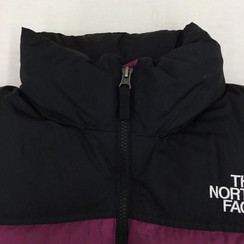 ザノースフェイス THE NORTH FACE ジャケット、上着 ダウンジャケット NDW91952 SHORT NUPTSE JACKET M ロゴ、文字 黒 / ブラック / X 桃 / ピンク / レディース USED 古着 中古 10139653