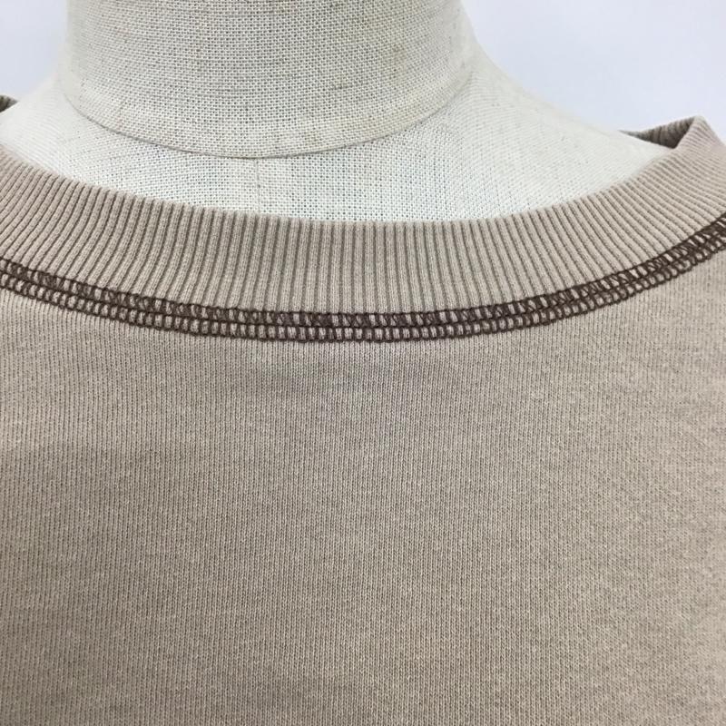 アルシーヴ archives トレーナー 長袖 P2653-AR スウェット クロップド丈 M 無地 茶 / ブラウン / レディース USED 古着 中古 10122582