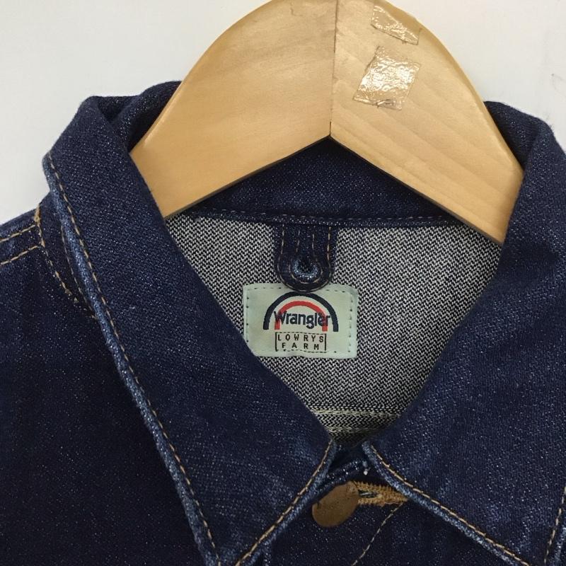 ローリーズファーム LOWRYS FARM ジャケット、上着 ジャケット、ブレザー デニムジャケット Gジャン Wrangler M 無地 インディゴ / インディゴ / レディース USED 古着 中古 10138167