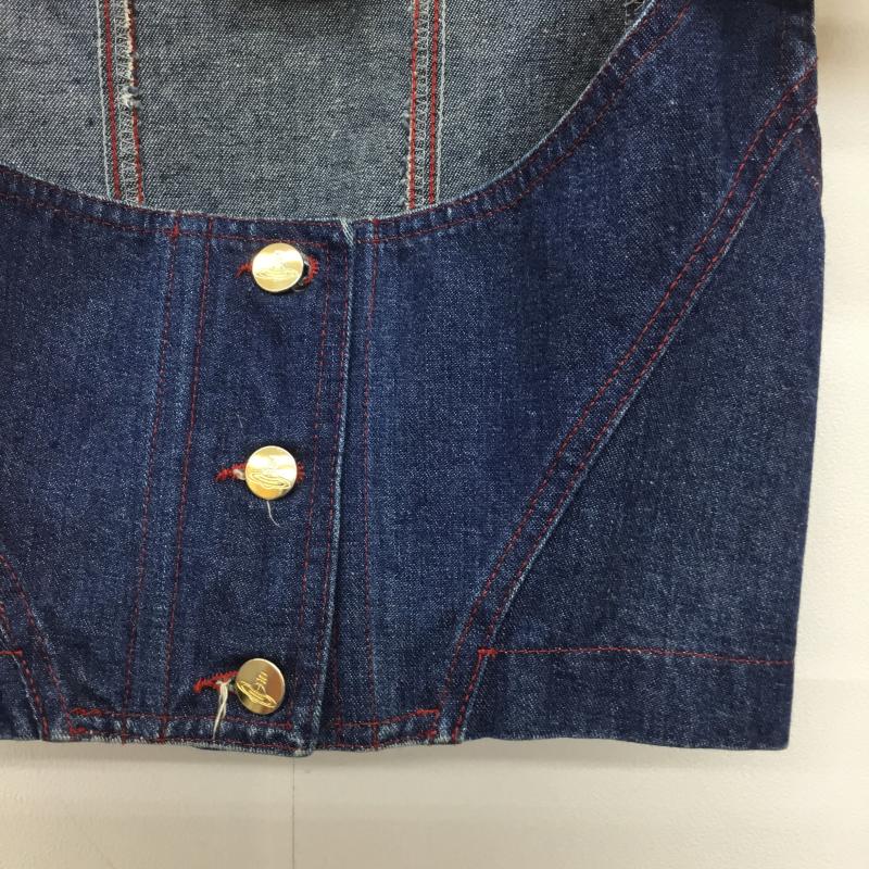ヴィヴィアン ウエストウッド レッドレーベル Vivienne Westwood red label ベスト ベスト デニムベスト 40 無地 インディゴ / インディゴ / レディース USED 古着 中古 10137583