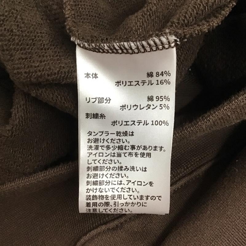 サプライヤー SUPPLIER パーカー 長袖 長袖パーカー ジップアップパーカー スウェット L ロゴ、文字 茶 / ブラウン /  メンズ USED 古着 中古 10125578