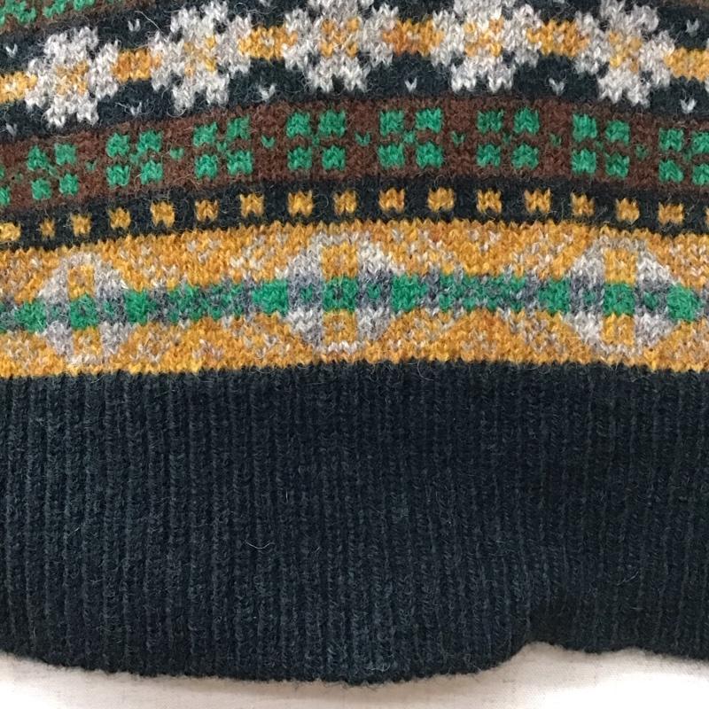 ジム gim ニット、セーター 長袖 長袖ニットカットソー ニット セーター クルーネックニット M 総柄 マルチカラー / マルチカラー /  メンズ USED 古着 中古 10113243