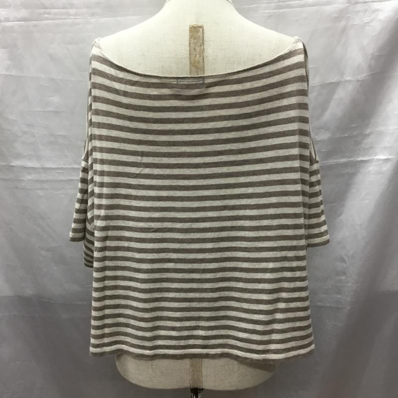 ジャーナルスタンダード JOURNAL STANDARD Tシャツ 半袖 半袖カットソー ボーダーTシャツ クルーネックカットソー ボーダー柄 茶 / ブラウン / レディース USED 古着 中古 10118446