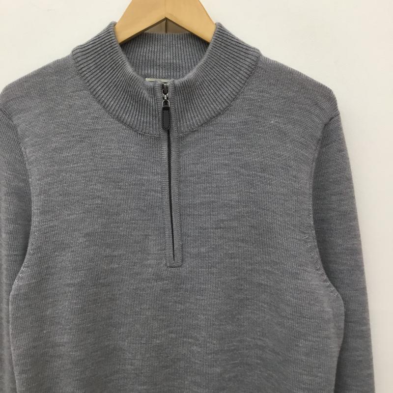 エルエルビーン L.L.Bean ニット、セーター 長袖 285158 S 無地 灰 / グレー / メンズ USED 古着 中古 10138373
