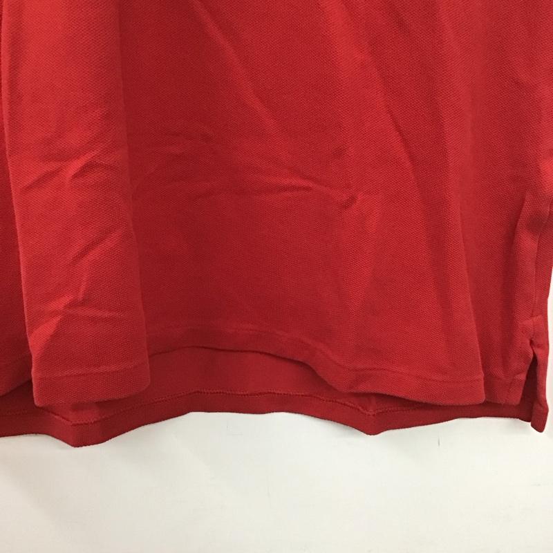 ポロラルフローレン POLO RALPH LAUREN ポロシャツ 半袖 半袖ポロシャツ カラーシャツ 半袖カットソー M ロゴ、文字 赤 / レッド / レディース USED 古着 中古 10136457