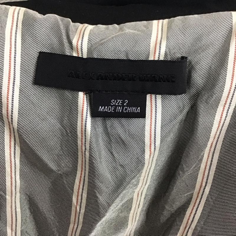 アレキサンダーワン ALEXANDER WANG ジャケット、上着 ジャケット、ブレザー カジュアルジャケット カラージャケット アウター 2 無地 黒 / ブラック / レディース USED 古着 中古 10124342