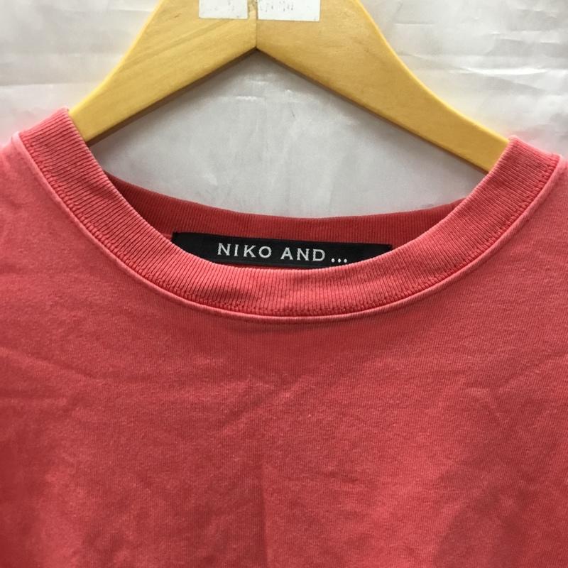 ニコアンド niko and... カットソー 長袖 on74mc16ad 長袖カットソー クルーネックカットソー 無地T 3 無地 赤 / レッド /  メンズ USED 古着 中古 10113386