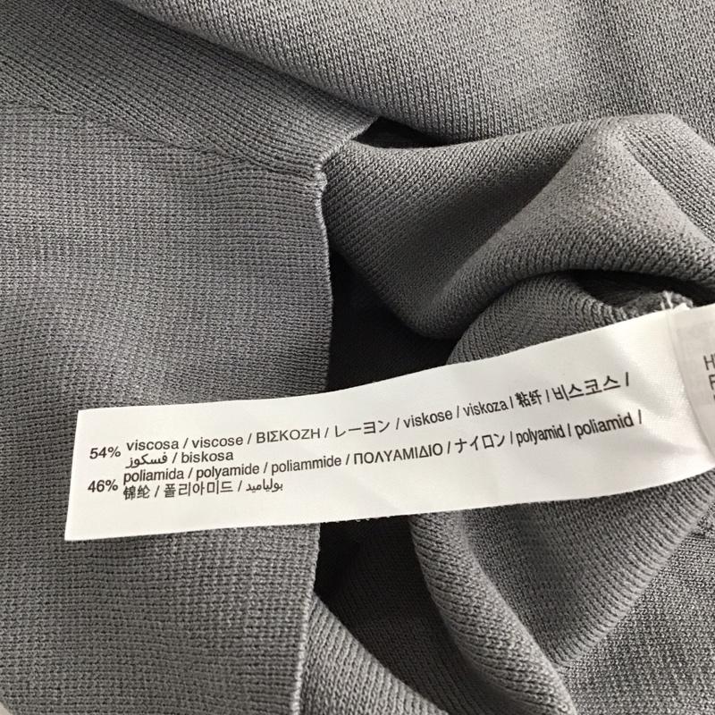 ザラ ZARA タンクトップ タンクトップ 1750 002 802 ノースリーブ クロップド丈 タグ付き M 無地 灰 / グレー / レディース USED 古着 中古 10129173
