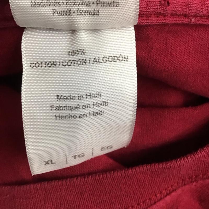 ギルダン GILDAN Tシャツ 半袖 クルーネック ロゴ XL ロゴ、文字 ボルドー / ボルドー / メンズ USED 古着 中古 10123007