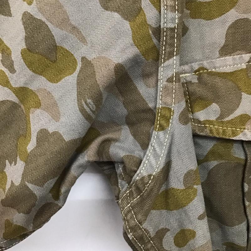 アーサスベイプ URSUS BAPE カットソー 半袖 半袖シャツ ミリタリーシャツ カラーシャツ L カモフラージュ柄・迷彩 マルチカラー / マルチカラー / メンズ USED 古着 中古 10137179
