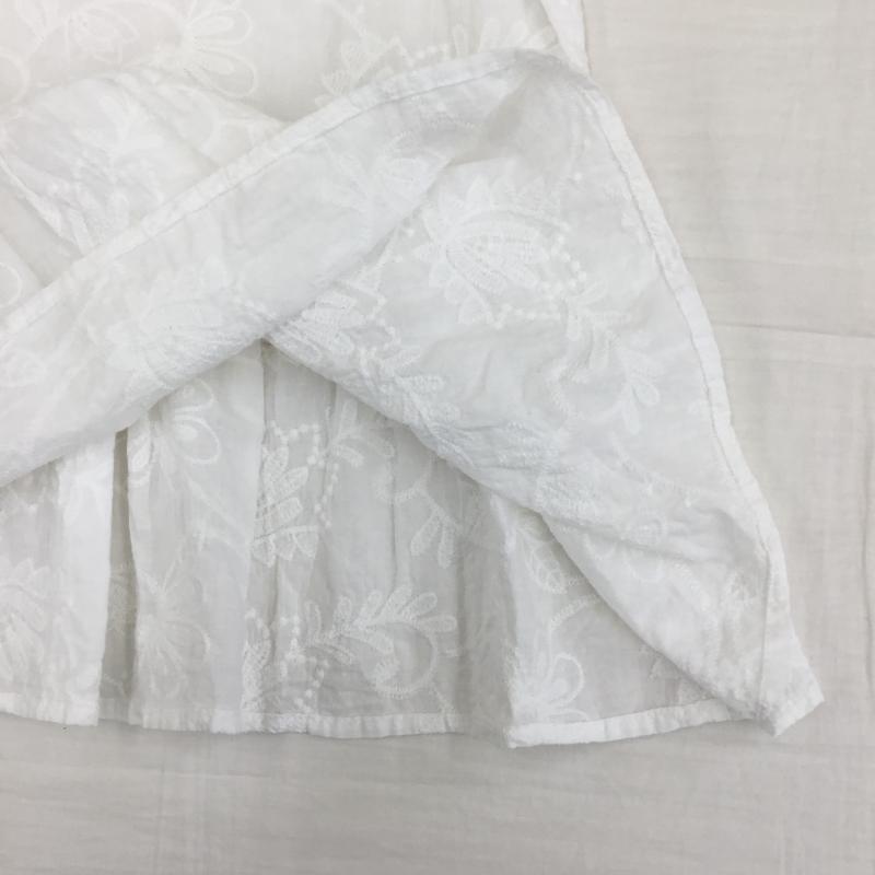 セレクトモカ select MOCA シャツ、ブラウス 長袖 FREE 刺繍 白 / ホワイト / レディース USED 古着 中古 10139190