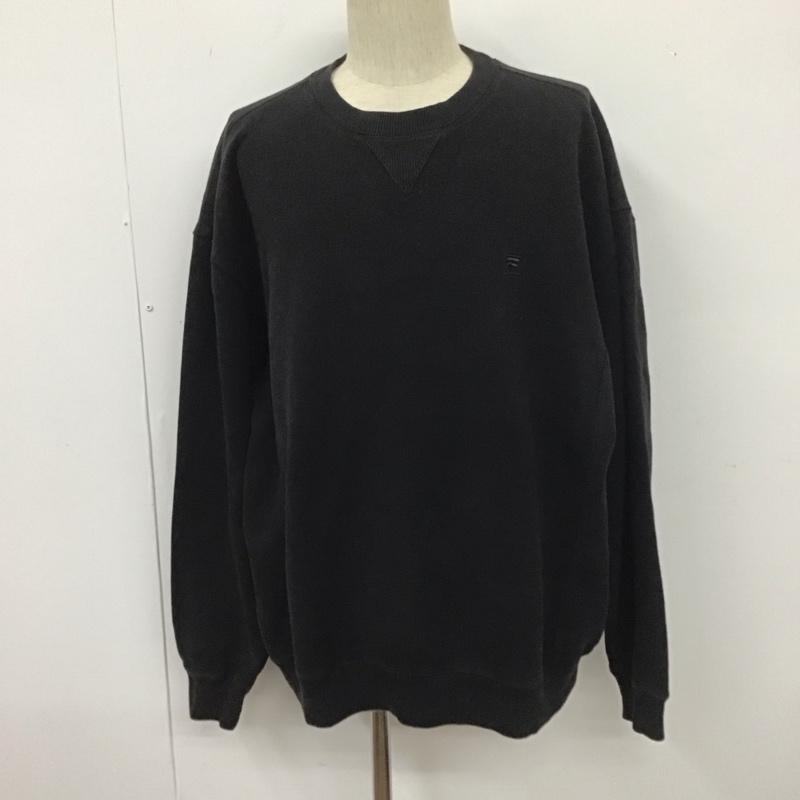 フィラ FILA トレーナー 長袖 XL 無地 黒 / ブラック / メンズ USED 古着 中古 10111685