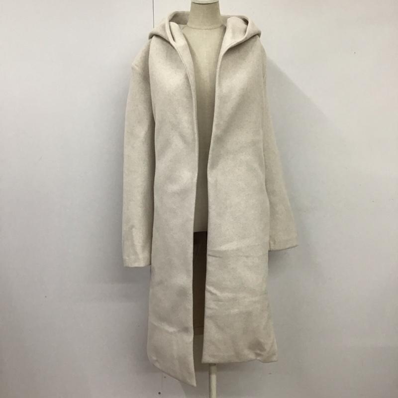 ザラ ZARA コート コート一般 ロングコート アウター ジャケット フード付きコート S 無地 白 / ホワイト / レディース USED 古着 中古 10118509