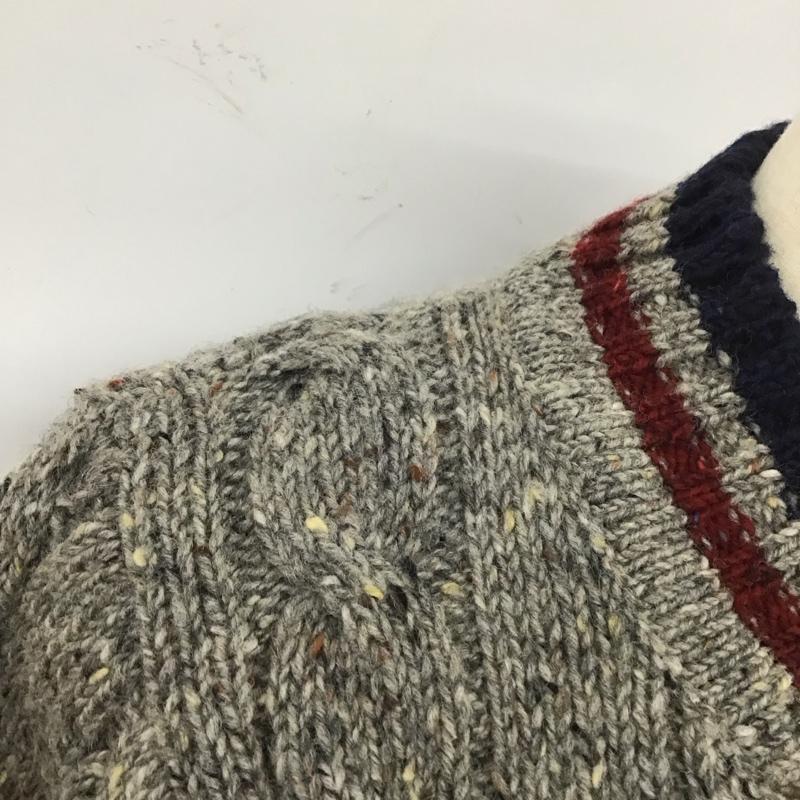 ハウリンバイモリソン HOWLIN by Morrison ニット、セーター 長袖 長袖 S 総柄 灰 / グレー / メンズ USED 古着 中古 10112541
