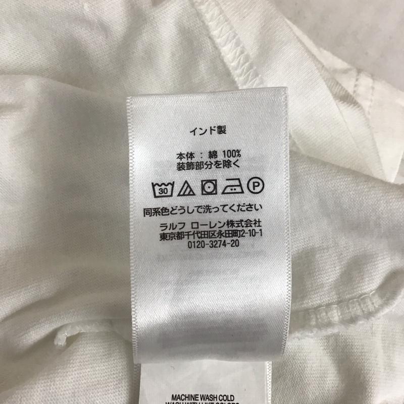 ポロラルフローレン POLO RALPH LAUREN Tシャツ 半袖 半袖カットソー プリントTシャツ クルーネックカットソー M ロゴ、文字 白 / ホワイト / レディース USED 古着 中古 10118606