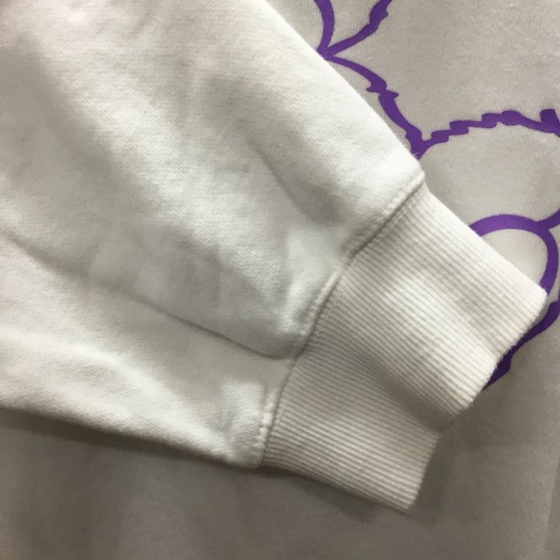 イーストクンスト ISTKUNST トレーナー 長袖 L プリント 白 / ホワイト / メンズ USED 古着 中古 10108896