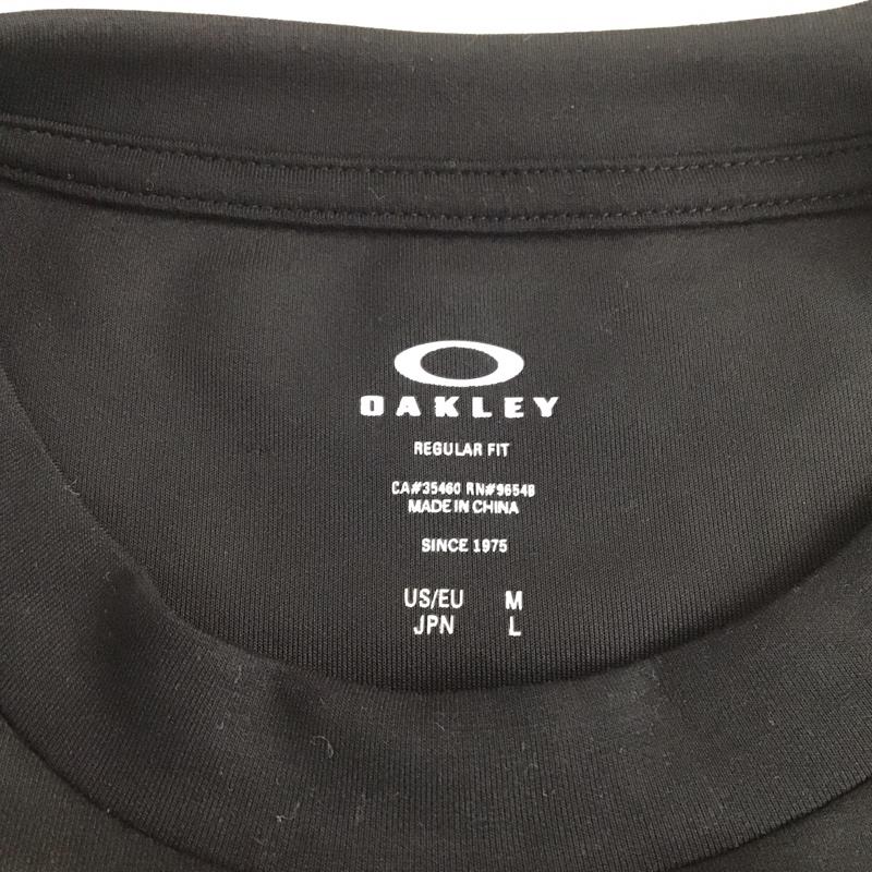 オークリー OAKLEY Tシャツ 半袖 foa405184 EnhanceQdflSSTeeFhrEvo1.0 半袖カットソー プリントTシャツ L ロゴ、文字 黒 / ブラック /  メンズ USED 古着 中古 10111485